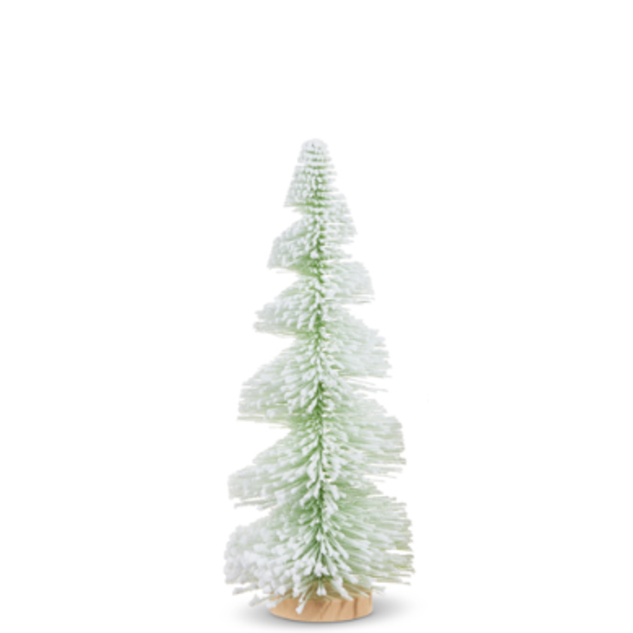 Green Snowy Bottle Brush Tree