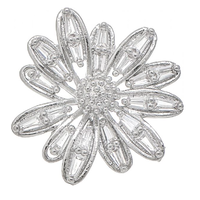 Crystal Flower Post Earring