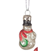 Primitives by Kathy Mini Glass Snowman Ornament Individual