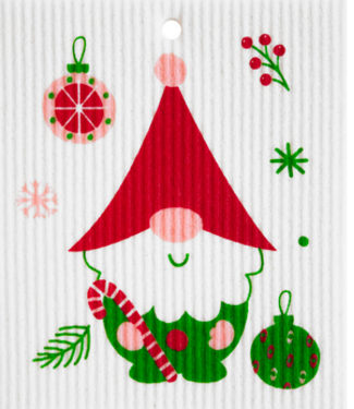 Talla Imports Candy Cane Gnome Wash Towel