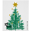 Talla Imports Christmas Tree with Cat Wash Towel