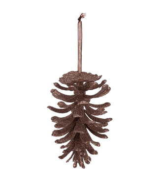 Primitives by Kathy Glittered Pinecone Ornament