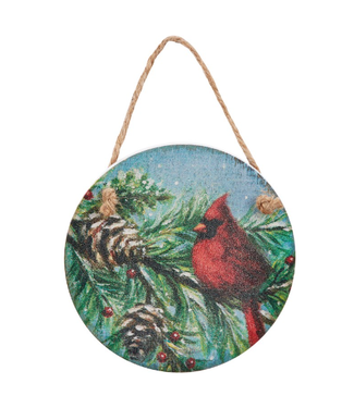 Primitives by Kathy Woodland Cardinal Ornament