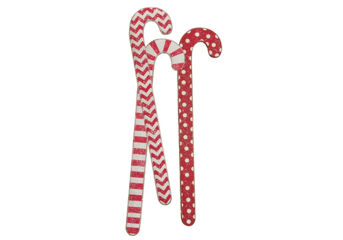  Primitives by Kathy Jumbo Wooden Candy Cane 
