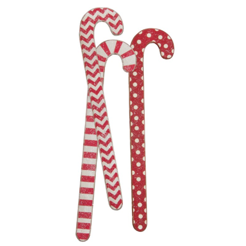  Primitives by Kathy Jumbo Wooden Candy Cane 