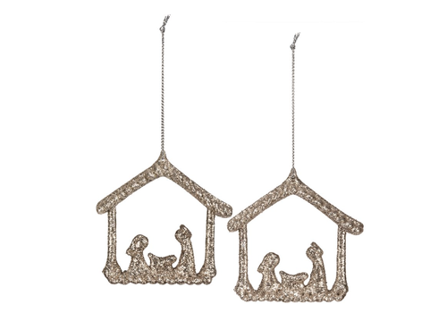  Primitives by Kathy Nativity Ornament Set 