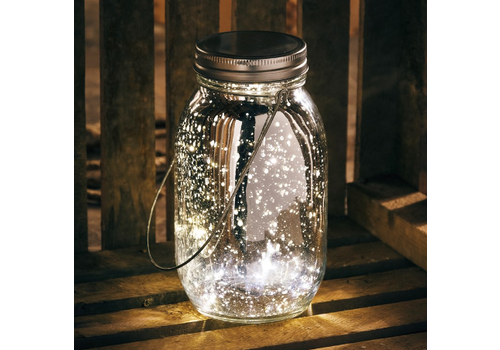  Primitives by Kathy Silver Mercury Glass Lighted Lantern 