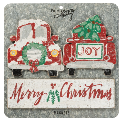  Primitives by Kathy Merry Christmas Magnet Set 
