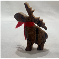 Bark Standing Moose Medium