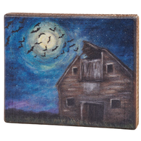 Barn Bats Block Sign