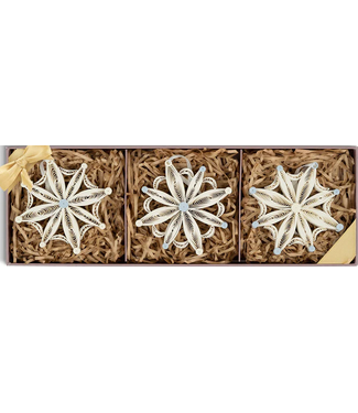 Quilling Cards Quilled Snowflake Ornament Set of 3