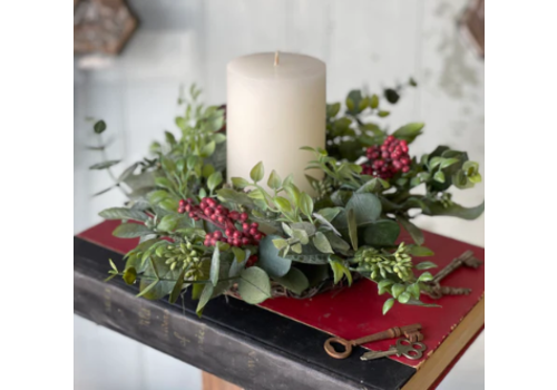  Atwood Eucalyptus Candle Ring 12" 