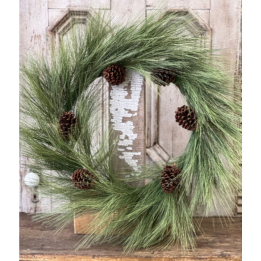 30" Loft Needle Pine Wreath