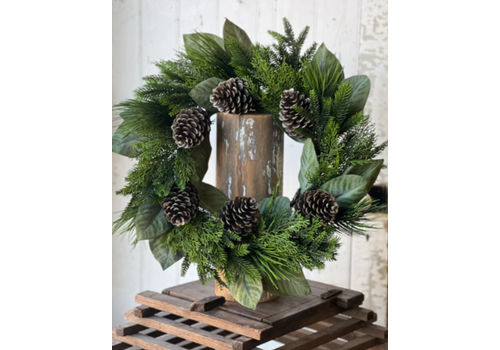  26" Forest Splendor Pine Wreath 