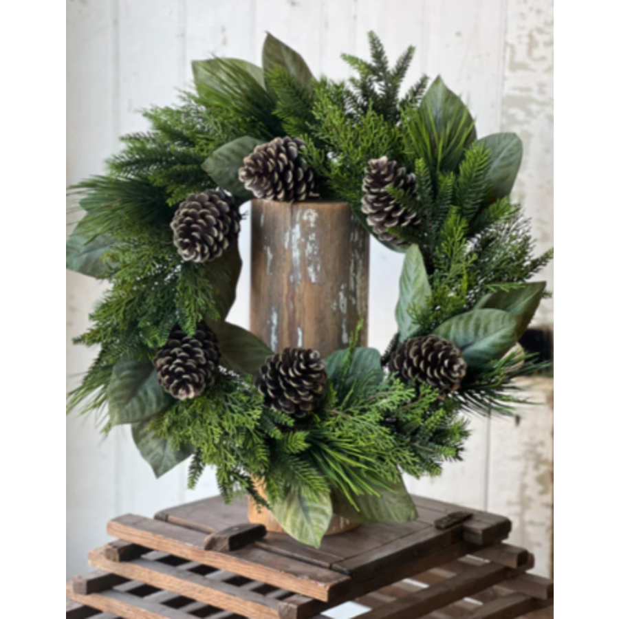 26" Forest Splendor Pine Wreath
