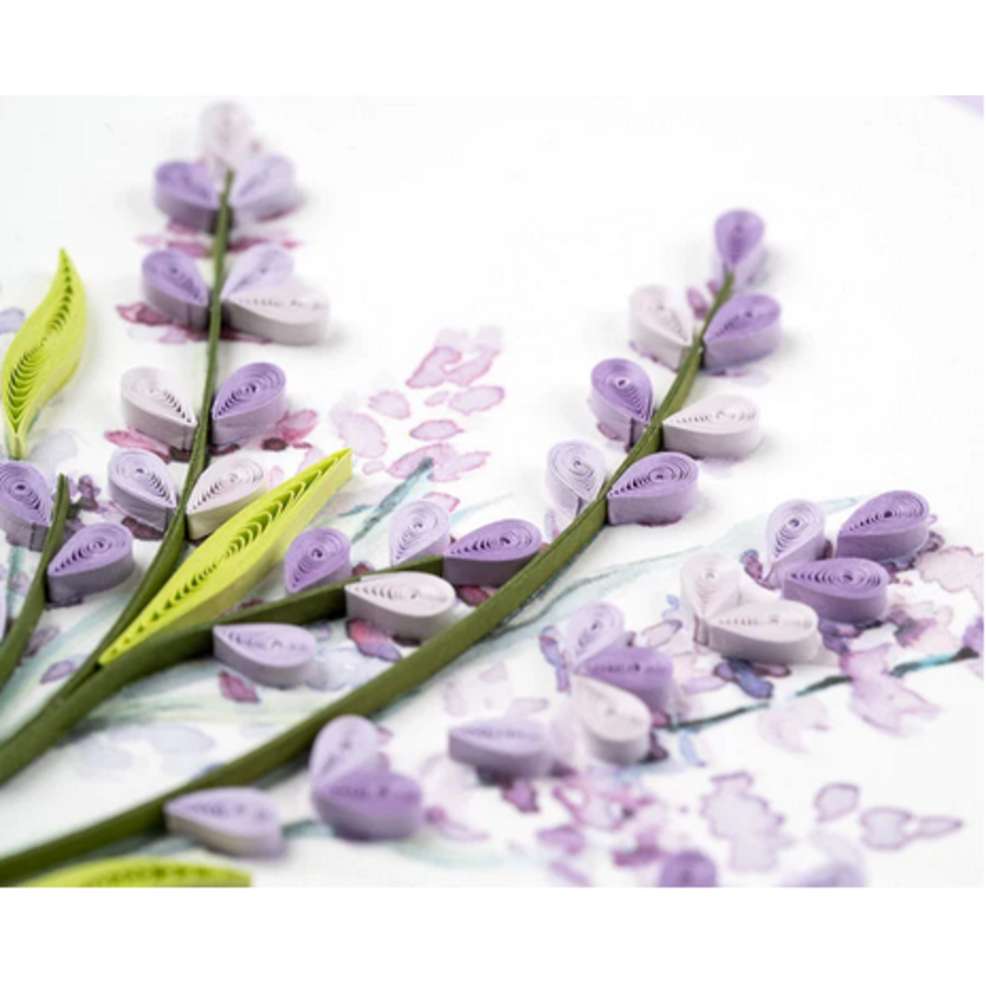 Lavender Bunch Quill Card