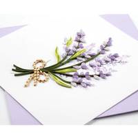 Lavender Bunch Quill Card