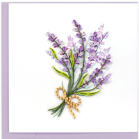 Lavender Bunch Quill Card