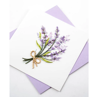 Lavender Bunch Quill Card