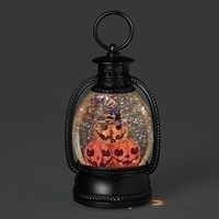 Lighted Stacked Pumpkin Lantern