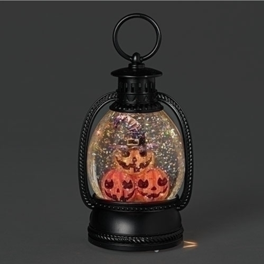 Lighted Stacked Pumpkin Lantern