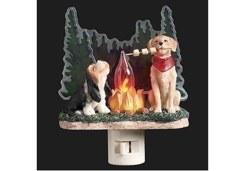 Roman Inc Camping Dogs Nightlight 