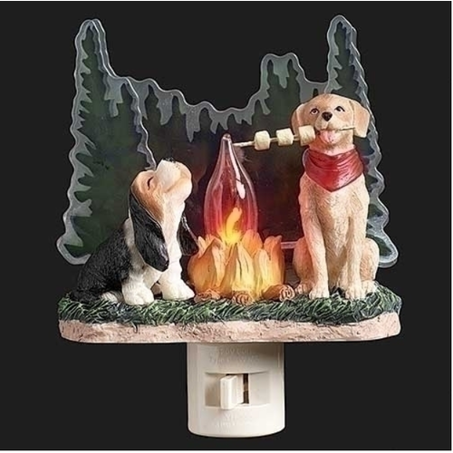  Roman Inc Camping Dogs Nightlight 