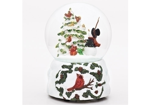 Roman Inc Musical Bird/Snowman Dome 