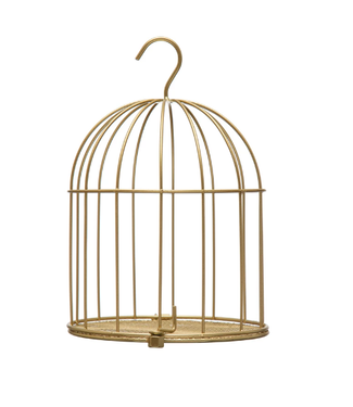 Creative Co-Op Metal Bird Cage Ornament