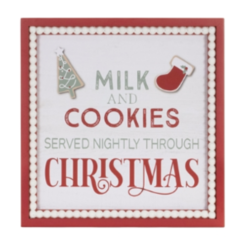  Melrose International, LLC Milk and Cookie Sign 