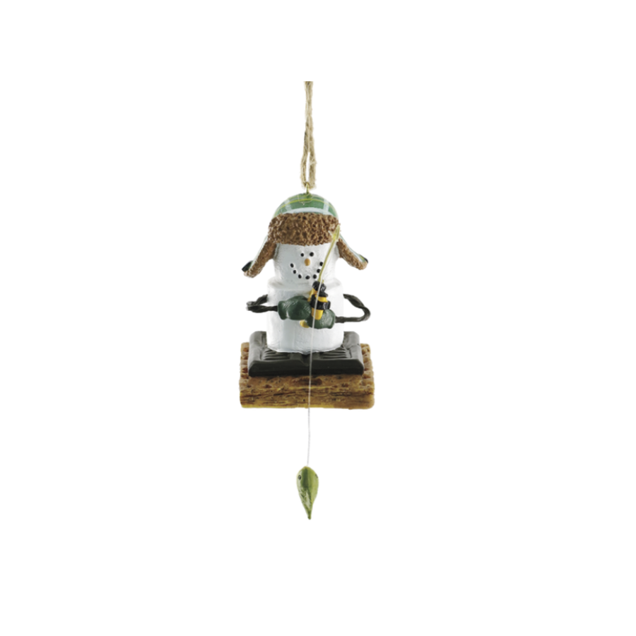 S'mores Ice Fisherman Ornament
