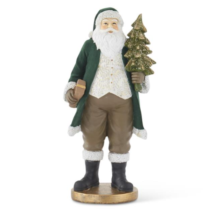 Velvet Santa Dark Green