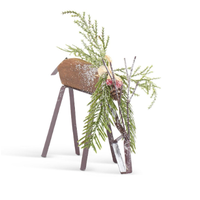 Wood Metal Deer