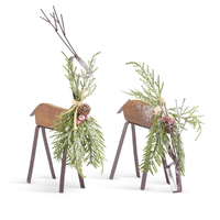 Wood Metal Deer