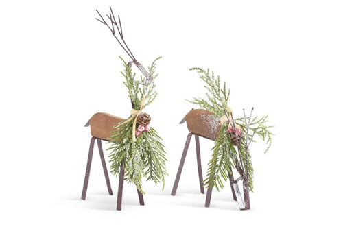  K & K Interiors Inc Wood Metal Deer 