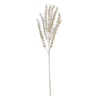 Teardrop Leaves Glitter Stem