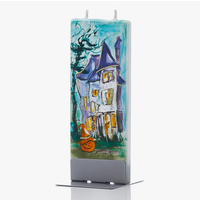 Haunted House Flat Candle