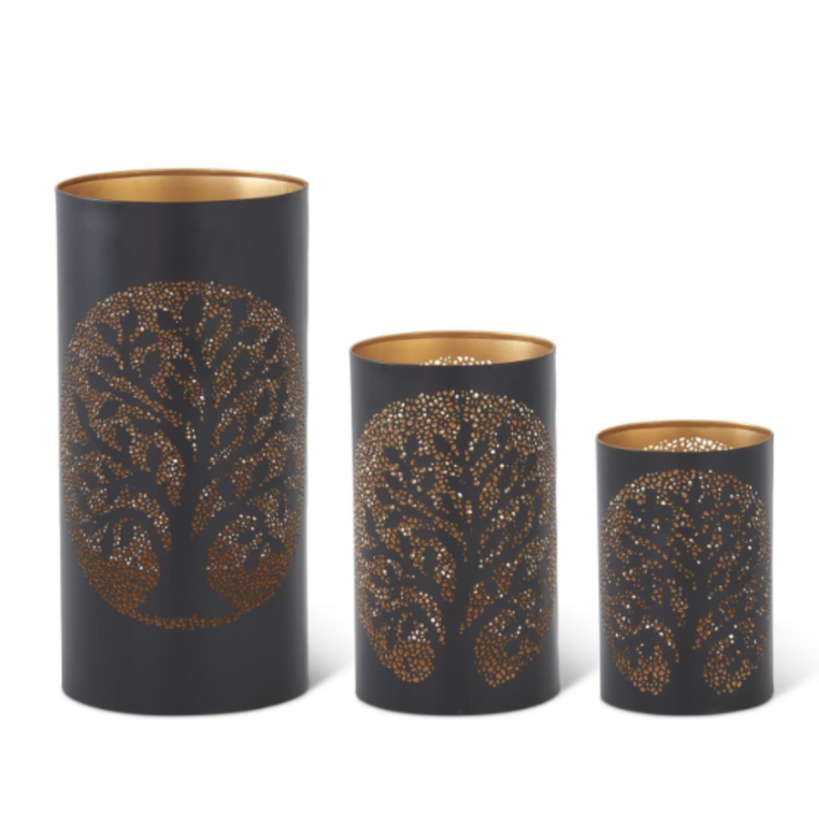 Tree Black Candleholder
