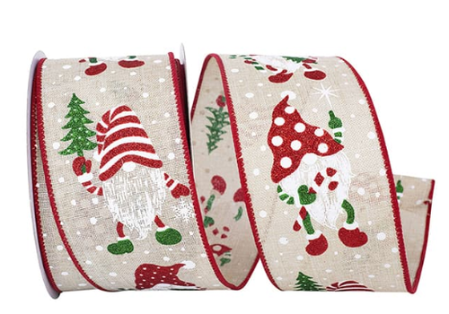  Reliant Ribbon Gnome Natural Ribbon 2.5 in 