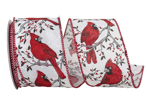  Reliant Ribbon Cardinal Perch Ribbon 2.5" 