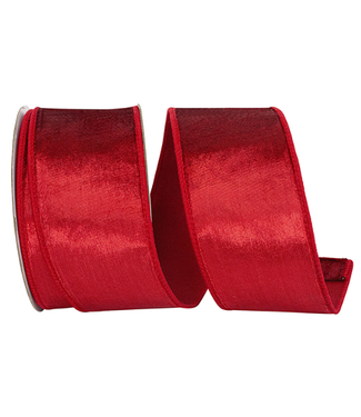 Reliant Ribbon Velvet Elite Red Ribbon 2.5 in