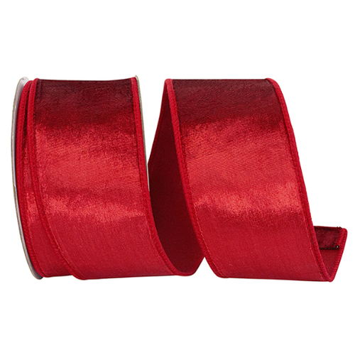  Reliant Ribbon Velvet Elite Red Ribbon 2.5 in 