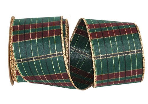  Reliant Ribbon McKenzie Plaid Ribbon 2.5 in 