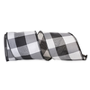 Reliant Ribbon Black/White Check Ribbon 4 in