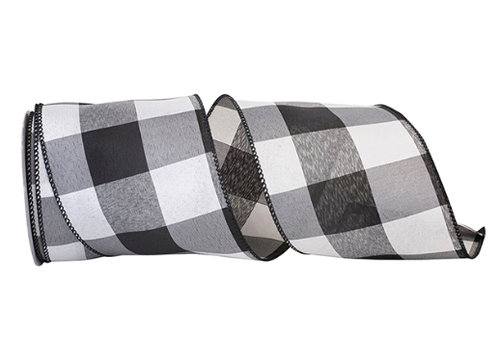  Reliant Ribbon Black/White Check Ribbon 4 in 
