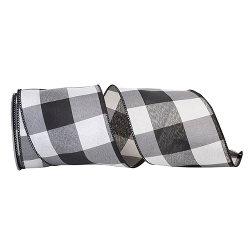  Reliant Ribbon Black/White Check Ribbon 4 in 