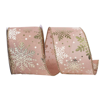 Rose Snowflake Ribbon 2.5 in