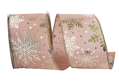  Reliant Ribbon Rose Snowflake Ribbon 2.5 in 