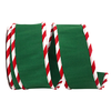Reliant Ribbon Candy Cane Ticking Ribbon 2.5 in
