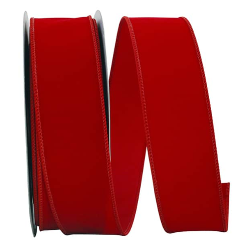  Reliant Ribbon Velvet Red Ribbon 2.5" 